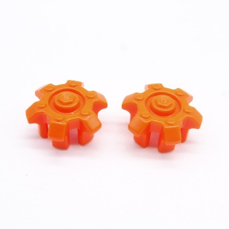 Playmobil 38773 Lot de 2 Enjoliveurs de Roue Orange