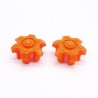 Playmobil 38773 Lot de 2 Enjoliveurs de Roue Orange