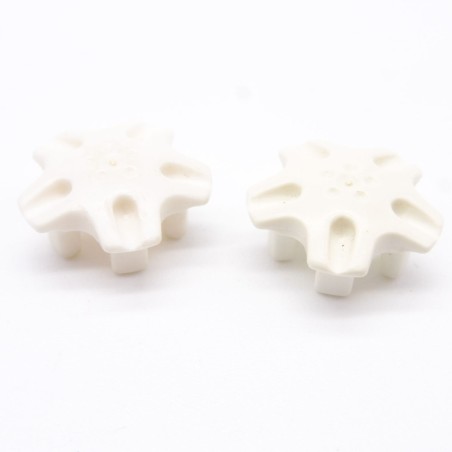 Playmobil 38774 Lot de 2 Enjoliveurs de Roue Blancs