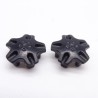 Playmobil 38775 Lot de 2 Enjoliveurs de Roue Noirs