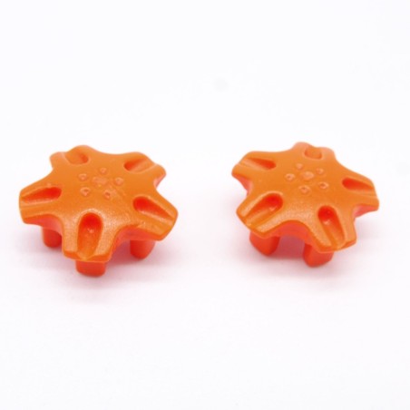 Playmobil 38776 Lot de 2 Enjoliveurs de Roue Orange