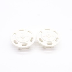 Playmobil 38780 Lot de 2 Enjoliveurs de Roue Blancs