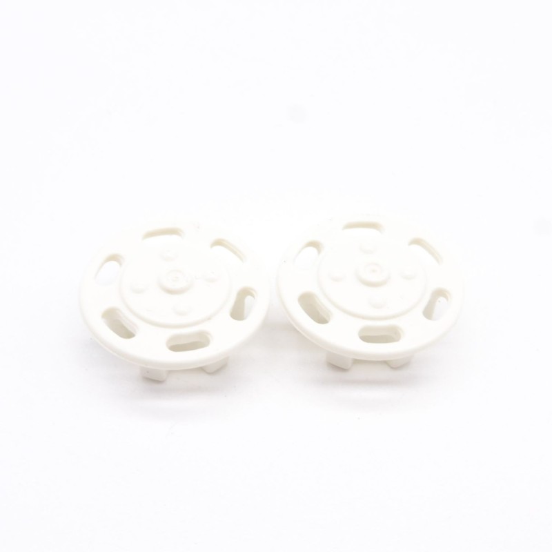 Playmobil 38780 Lot de 2 Enjoliveurs de Roue Blancs