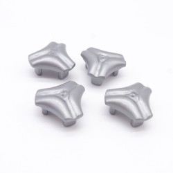 Playmobil 38782 Lot de 4 Enjoliveurs de Roue Gris