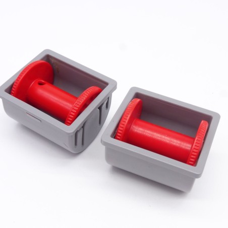 Playmobil 38812 Lot de 2 Support Dérouleur de tuyaux Camion Pompier 3880 4065 5027 5716