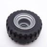 Playmobil 22287 Roue Diamétre 40 mm Largeur 18 mm Jante Grise