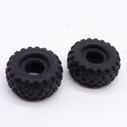Playmobil 31851 Lot de 2 Pneus Diamètre 24mm Largeur 12mm