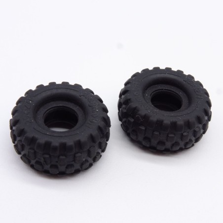 Playmobil 31851 Lot de 2 Pneus Diamètre 24mm Largeur 12mm