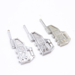 Playmobil 38981 Lot de 3 Radio Argent Espace Vintage 3536 3534 3509 3320 3537 3590 un peu usées