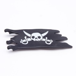 Playmobil 38996 Drapeau Pirate Tête de Mort Déchiré