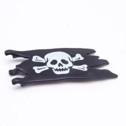 Playmobil 38997 Drapeau Pirate Tête de Mort Déchiré