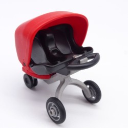 Playmobil 39038 Poussette Noire et Rouge double 5573