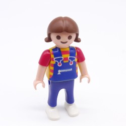 Playmobil 39068 Enfant Fille Salopette bleue Jaune et Rose 4326 9277