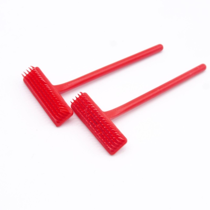 Playmobil 39085 Lot de 2 Balais Rouges