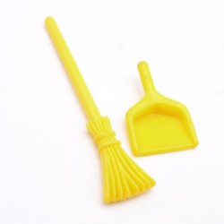Playmobil 39101 Balai et Ramasse Poussières Jaunes