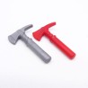 Playmobil 39106 Lot de 2 Petites Haches Pompier Gris et Rouge 5097 5337 5361 5362 5363 5397