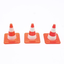 Playmobil 39132 Lot de 3 Cones de Signalisation