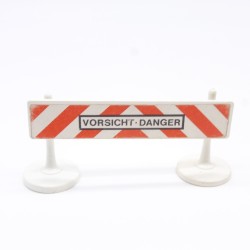 Playmobil 39135 Barrière de Signalisation Travaux Vintage