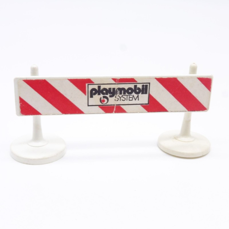 Playmobil 39136 Barrière de Signalisation Travaux Vintage