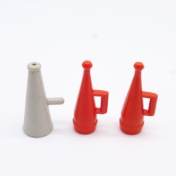Playmobil 32093 Playmobil Lot of 3 Vintage Pirate Gray and Red Megaphone