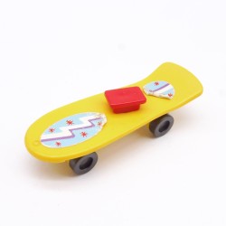 Playmobil 39197 Skateboard Jaune Stickers usés