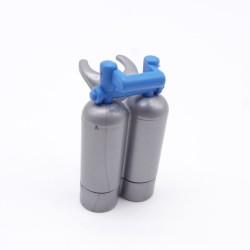 Playmobil 39217 Bouteilles d'Oxygène Grises avec Poignée Bleu