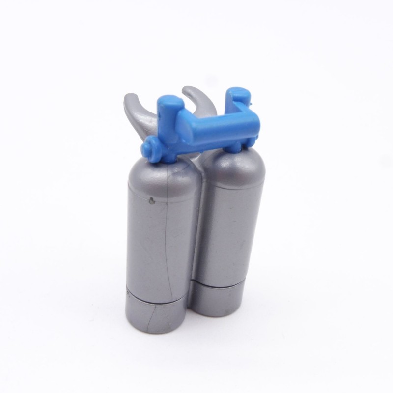Playmobil 39217 Bouteilles d'Oxygène Grises avec Poignée Bleu