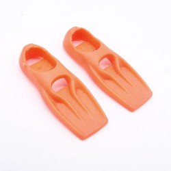 Playmobil 39224 Paire de Palmes Orange Fluo Adultes un peu usées