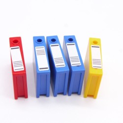 Playmobil 39237 Lot de 5 Dossiers de Bureaux Livres
