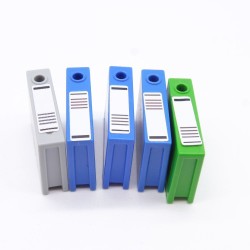 Playmobil 39238 Lot de 5 Dossiers de Bureaux Livres