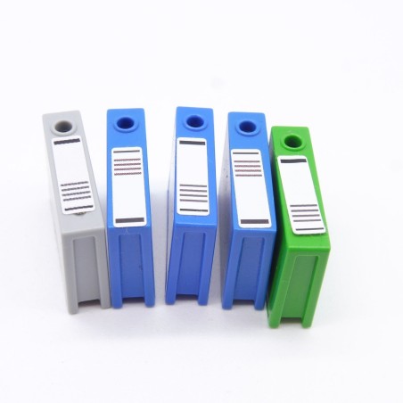 Playmobil 39238 Lot de 5 Dossiers de Bureaux Livres