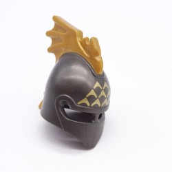 Playmobil 39298 Casque de Chevalier du Dragon Gris et Doré