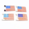 Playmobil 4062 Lot de 4 Drapeaux Nordistes Vintage Usés