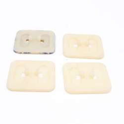 Playmobil 35403 Lot de 4 Socles Vintage pour faire tenir les perso debouts un peu sales