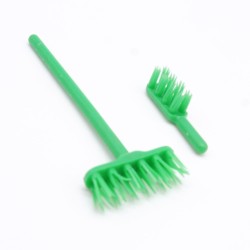 Playmobil 13882 Balai et Balayette Verts Vintage