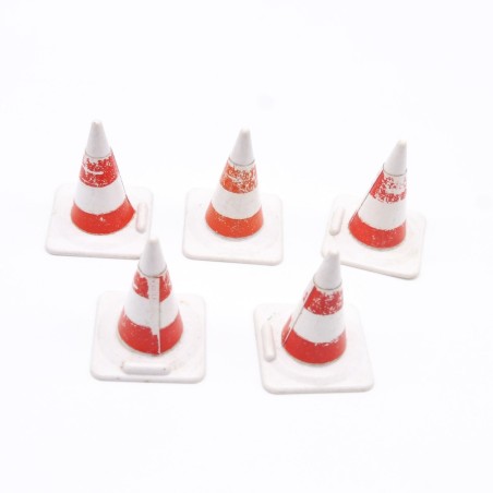 Playmobil 27240 Lot de 5 Cones de Signalisation