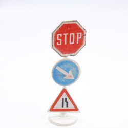 Playmobil 18300 Panneau de Signalisation Stickers Usés