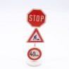 Playmobil 18302 Panneau de Signalisation Stickers Usés
