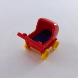 Playmobil 4223 Poussette Rouge 1900 5328 avec Matelas Bleu