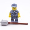 Lego LEG0667 COL15-9 Figurine Janitor Balayeur Serie 15