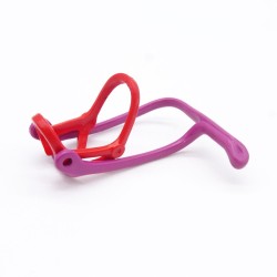 Playmobil 39317 Licol Rouge et Rênes Violet Cheval 2eme Génération