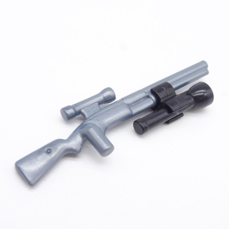Playmobil 39374 Fusil à lunette Gris Bleu avec Lampe torche