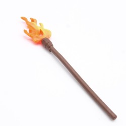 Playmobil 39464 Lance Marron avec Flamme