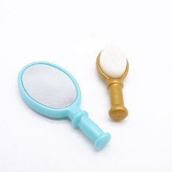 Playmobil 39469 Brosse et Miroir Bleu et Doré
