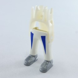 Playmobil 19015 Playmobil Pair of White Legs Milked Blue Shoes Money