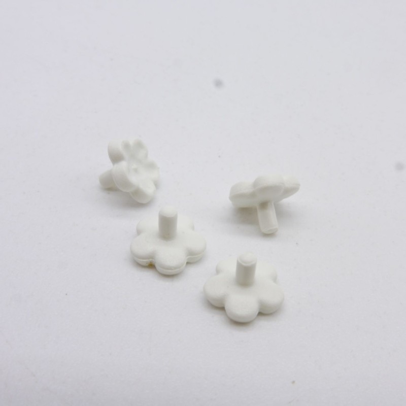 Playmobil 39511 Lot de 4 Petites Décorations Fleur Blanche 6850 9158 71002 70450 70381