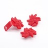 Playmobil 39512 Lot de 3 Barettes Rouges pour Cheval 5656 6198