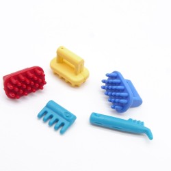 Playmobil 39514 Lot de 5 Brosses pour Chevaux