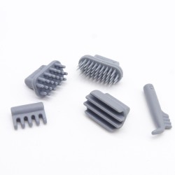 Playmobil 39515 Lot de 5 Brosses Grises pour Chevaux