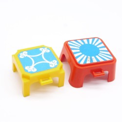 Playmobil 39529 Lot de 2 Tabourets de Cirque un peu sales